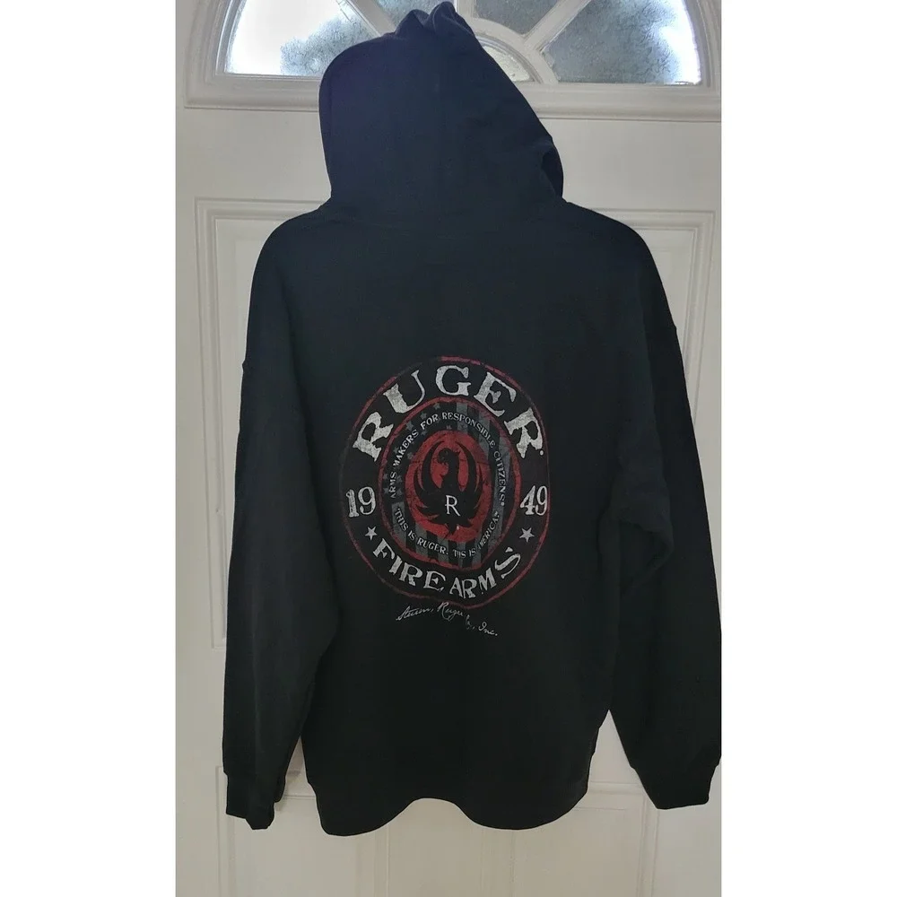Gildan Ruger Firearms graphic hoodie Color Black Size L NWT - Picture 10 of 10